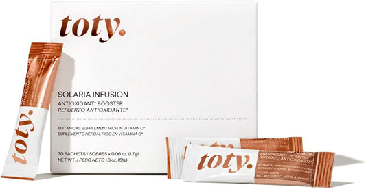 Sofia Vergara Solaria Infusion Antioxidant Booster Supplement with Polypodium Leucotomos Extract and Vitamin C - Vegan and Non-GMO - 30 Sachets