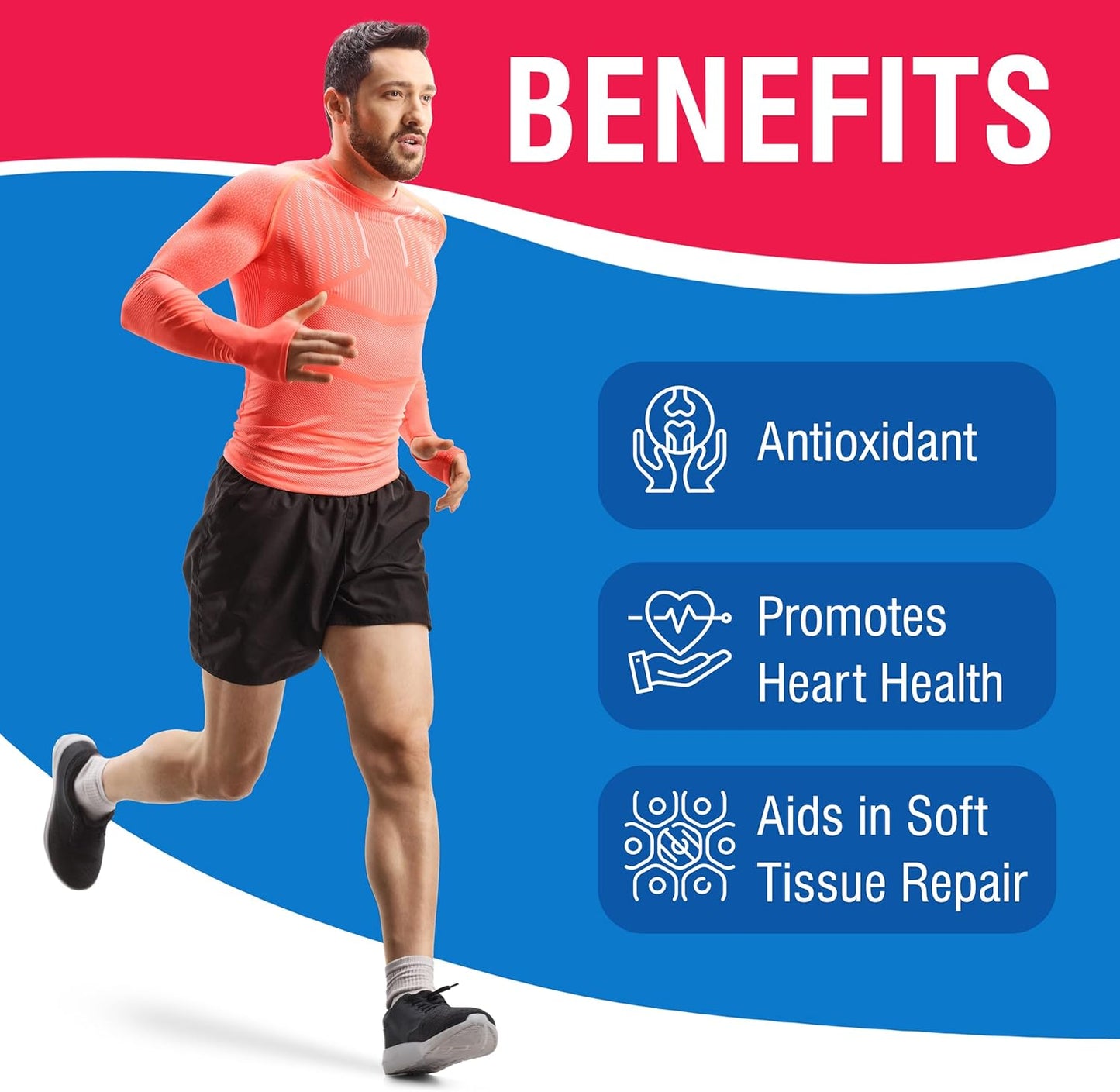 Soft Tissue Support Supplement with Bromelain, Vitamin C, Zinc - 40 Tablets - Acute Injury Recovery Aid - Zymain Proteolytic Enzymes & Minerals