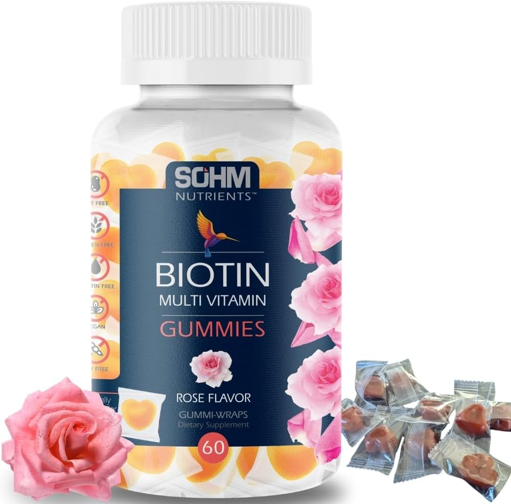 SOHM Biotin Gummies: Multivitamin Supplement for Healthy Hair, Skin, and Nails
