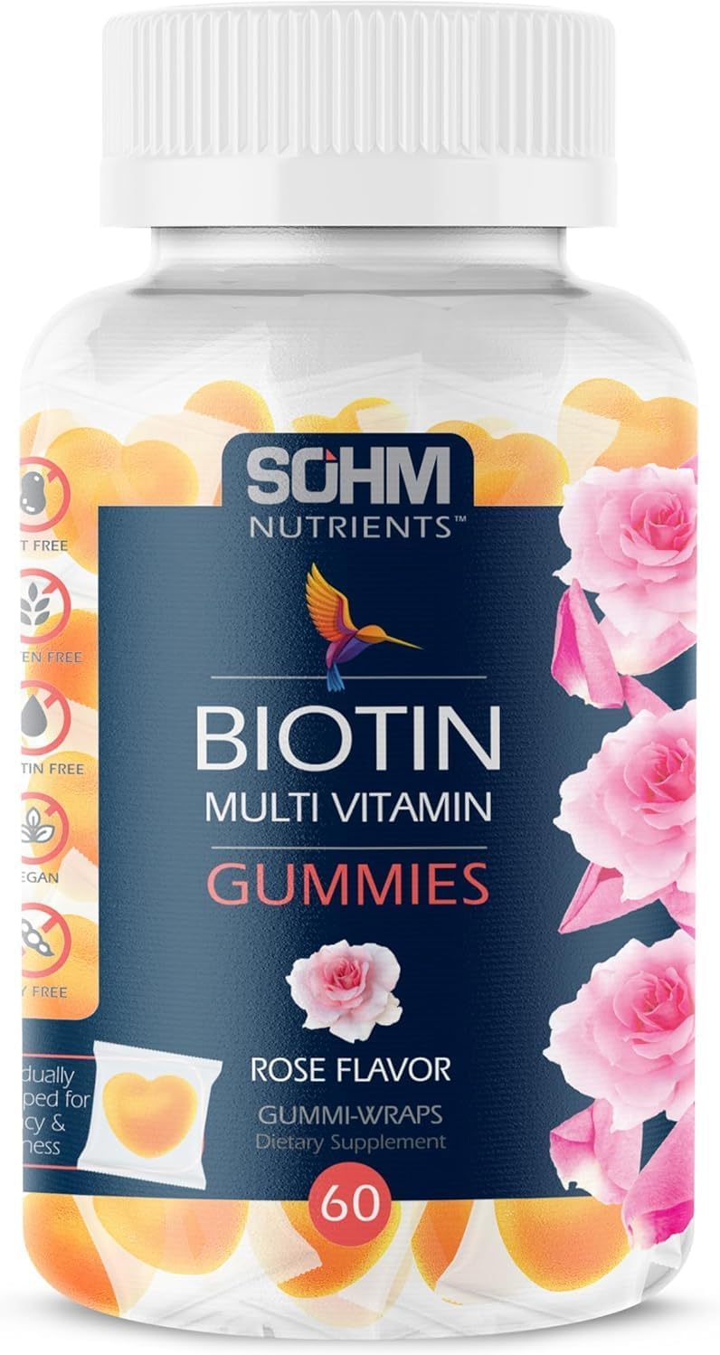 SOHM Biotin Gummies: Multivitamin Supplement for Healthy Hair, Skin, and Nails