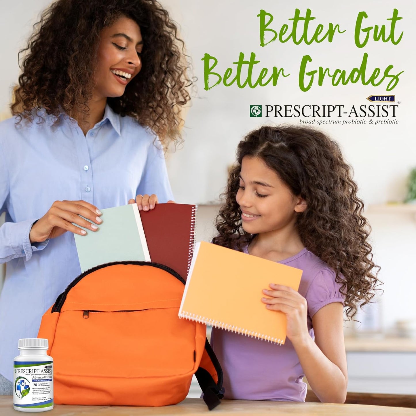 Soil-Based Probiotic for Gut Health - Prescript-Assist Light with 28 Strains - Prebiotic for Adults & Kids - Advanced Formula, No Refrigeration - 60 Capsules