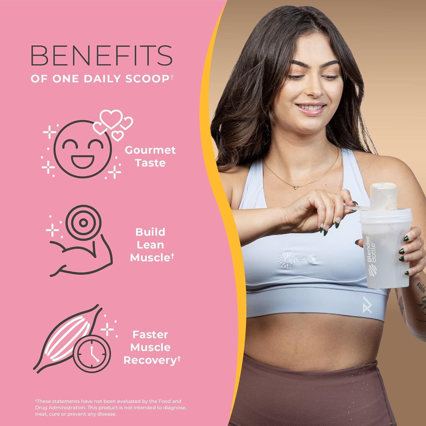 Sol Lean Plant Protein Powder Horchata - Low Carb, Gluten-Free, Lactose-Free, No Sugar, Soy Free, Non-GMO, Vegan-Friendly