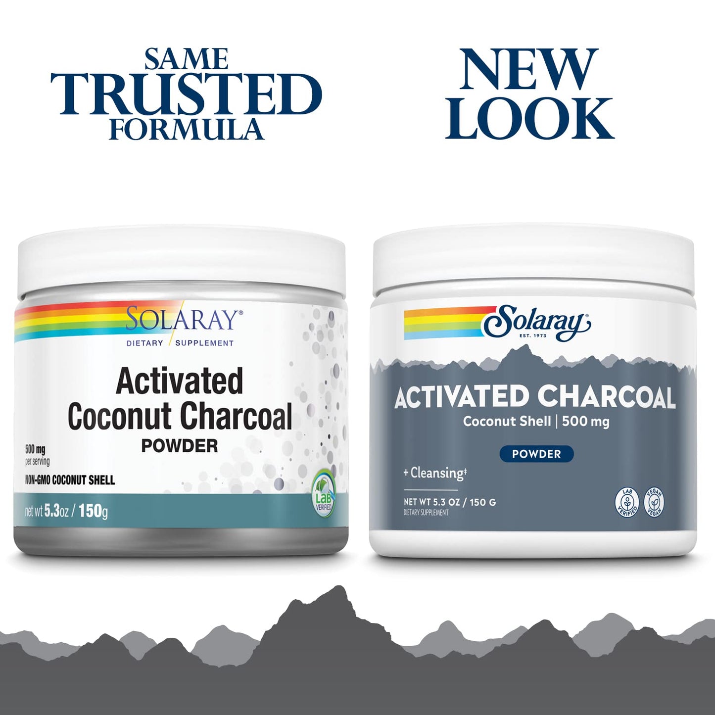 Solaray Activated Coconut Charcoal Powder 500 mg - Promotes Healthy Digestion & Internal Cleansing with 300 Servings