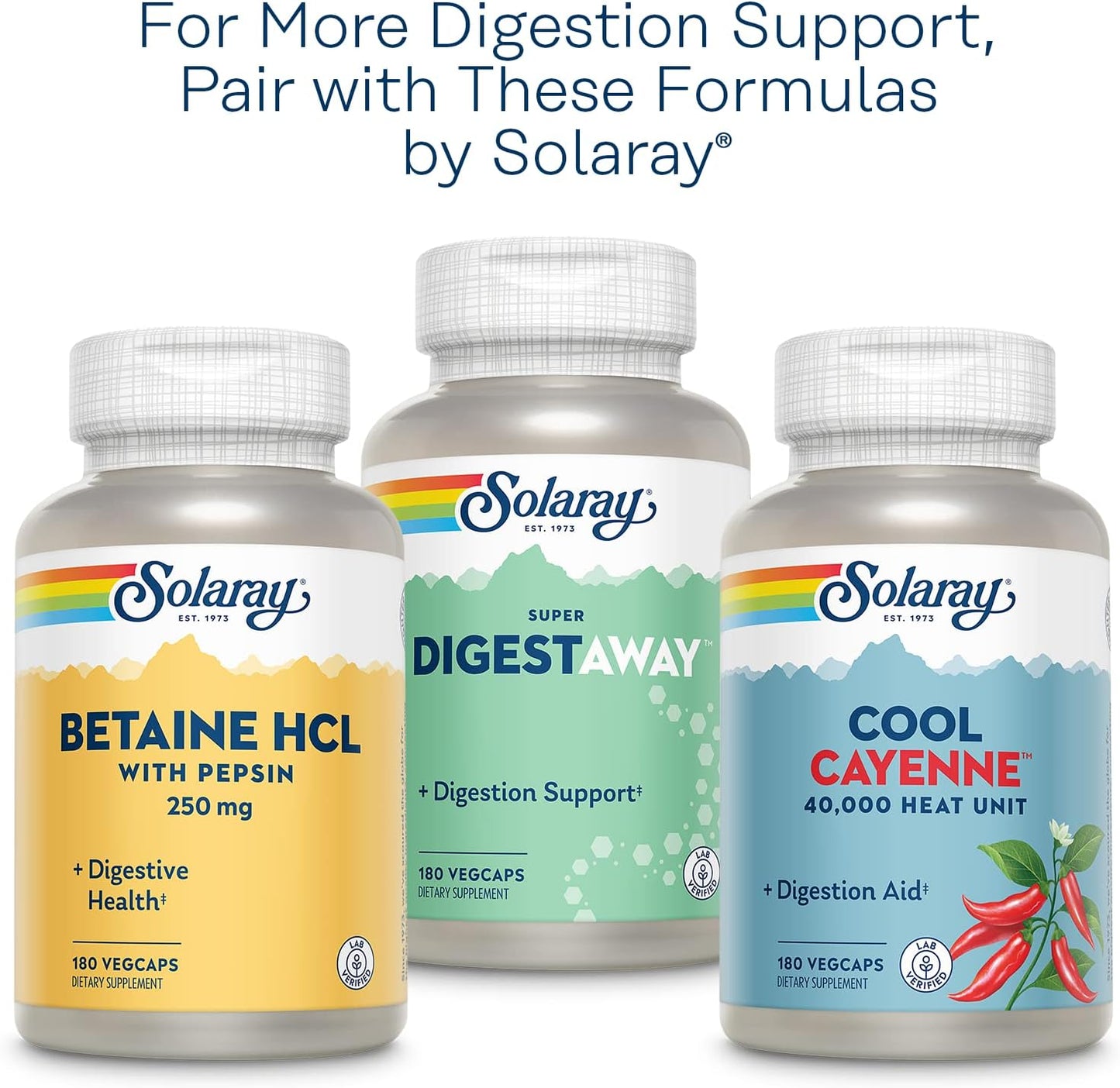 Solaray Alfalfa Leaf Capsules 860mg - Superfood for Healthy Digestion - Vegan with Vitamins, Minerals, and Fiber - 100 VegCaps, 60 Day Guarantee
