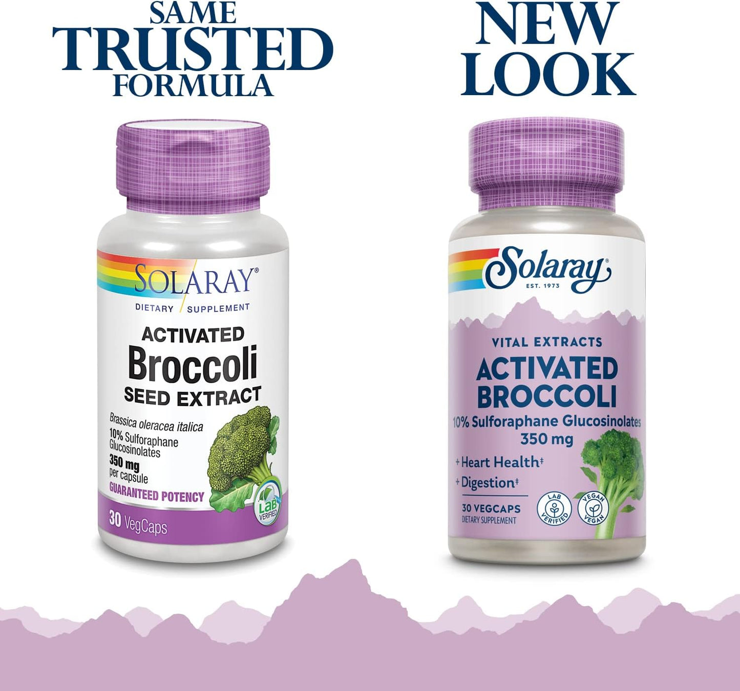 Solaray Broccoli Seed Extract 350mg - 10% Sulforaphane Glucosinolates - Antioxidant, Heart, Digestive Support - Vegan - Lab Verified - 30 VegCaps