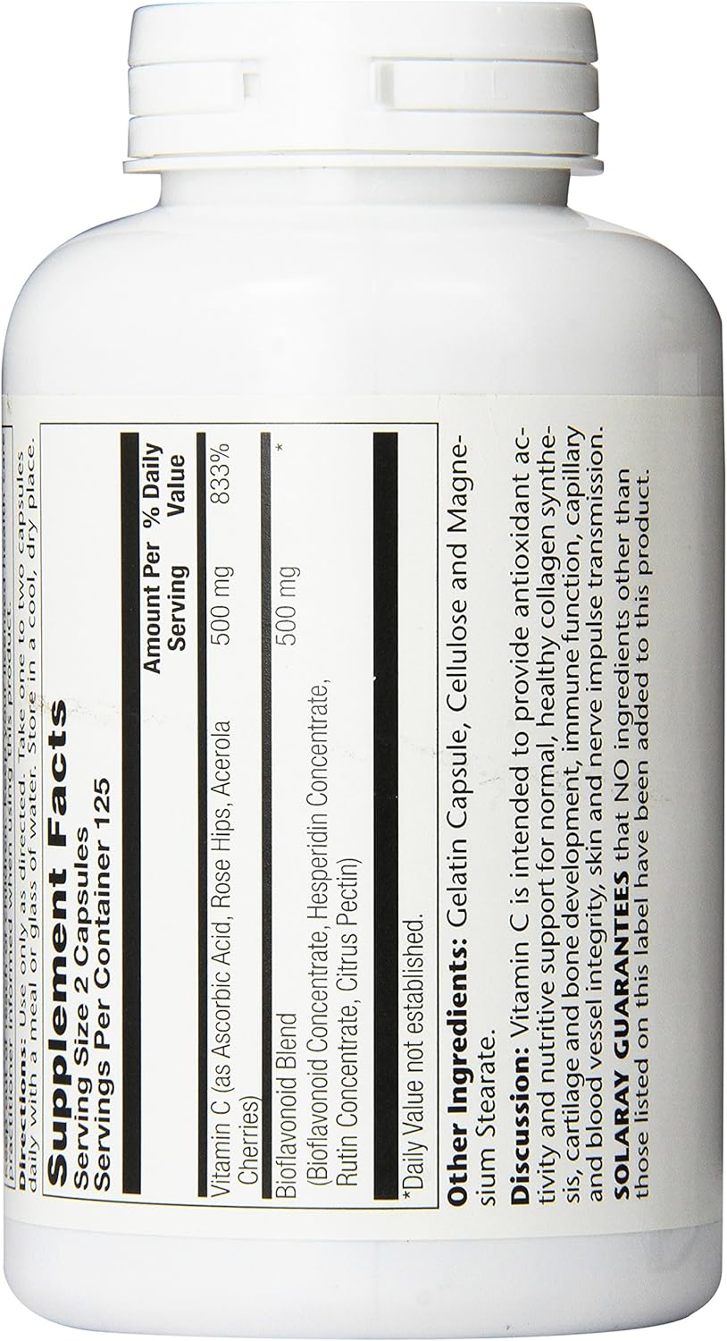 Solaray C Super Bio-Plex Supplement - 250 Capsules
