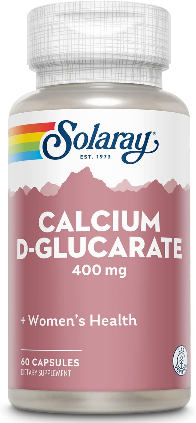Solaray Calcium D-Glucarate Capsules - 400mg, 60 Count Bottle