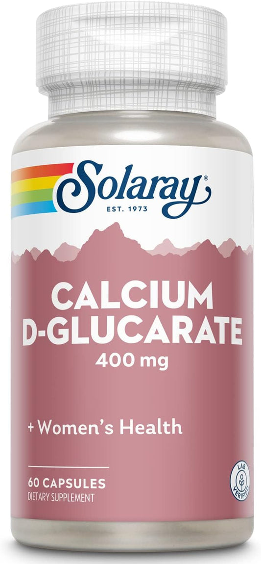 Solaray Calcium D-Glucarate Capsules - 400mg, 60 Count Bottle