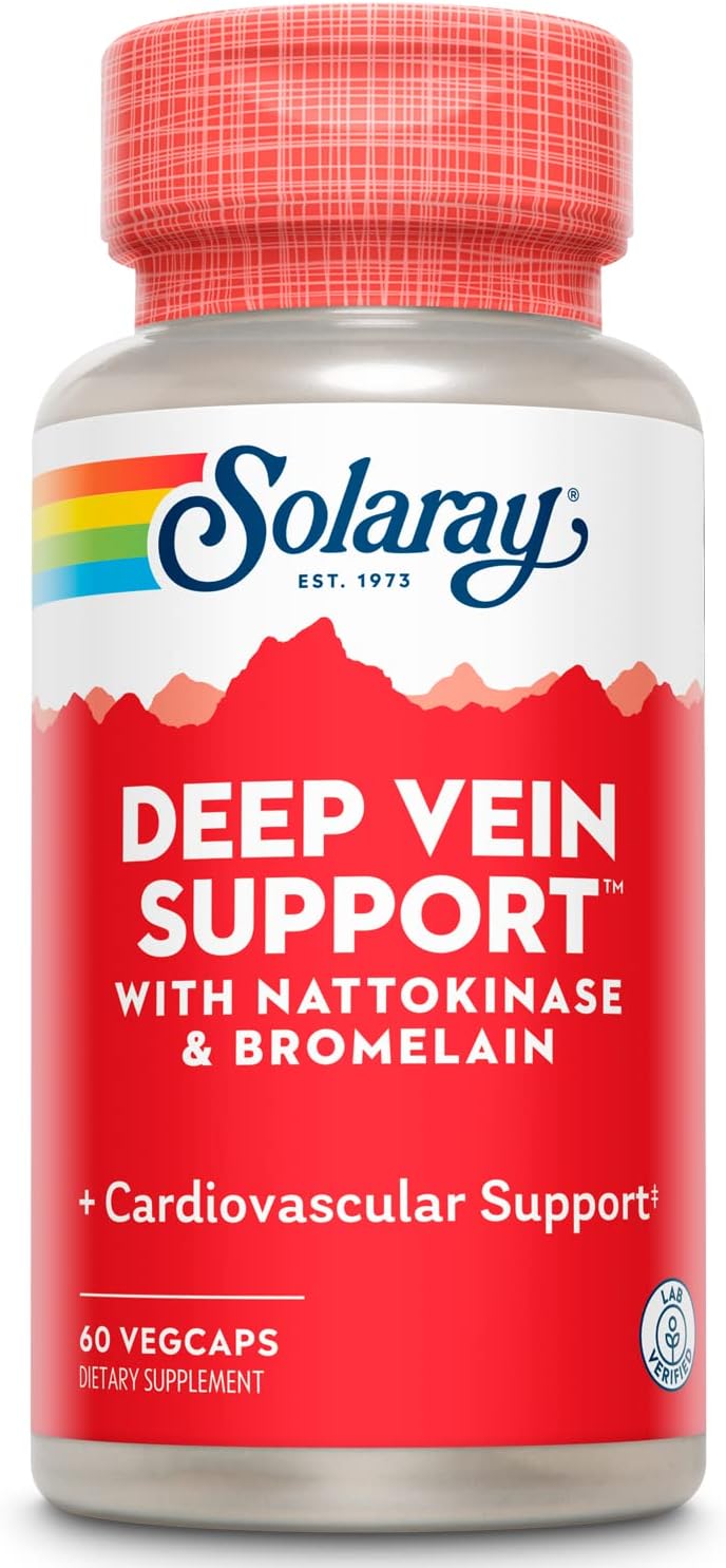 Solaray Deep Vein Support 60 Veg Capsules - Plastic Bottle