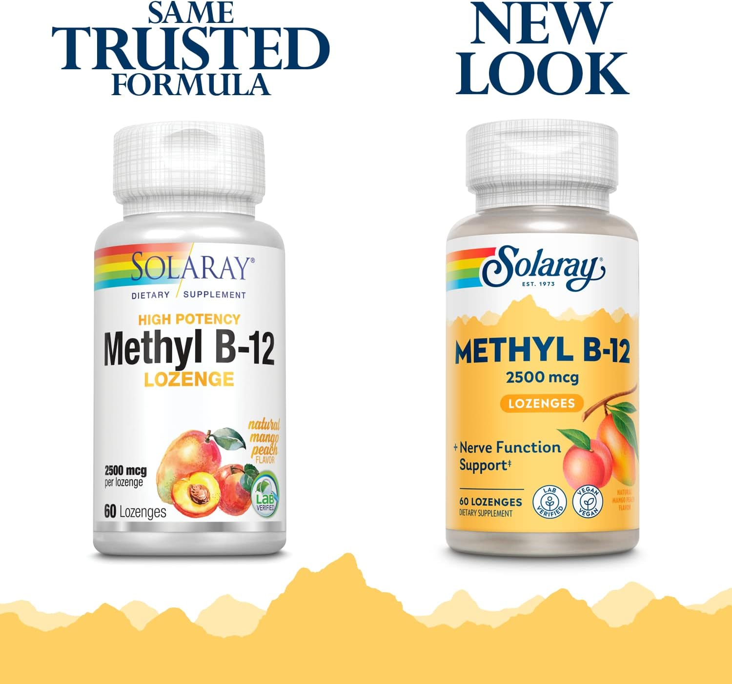 Solaray Methyl B12 Lozenges 2500mcg - 60 Count Bottle - Vitamin B12 Supplement for Energy & Metabolism