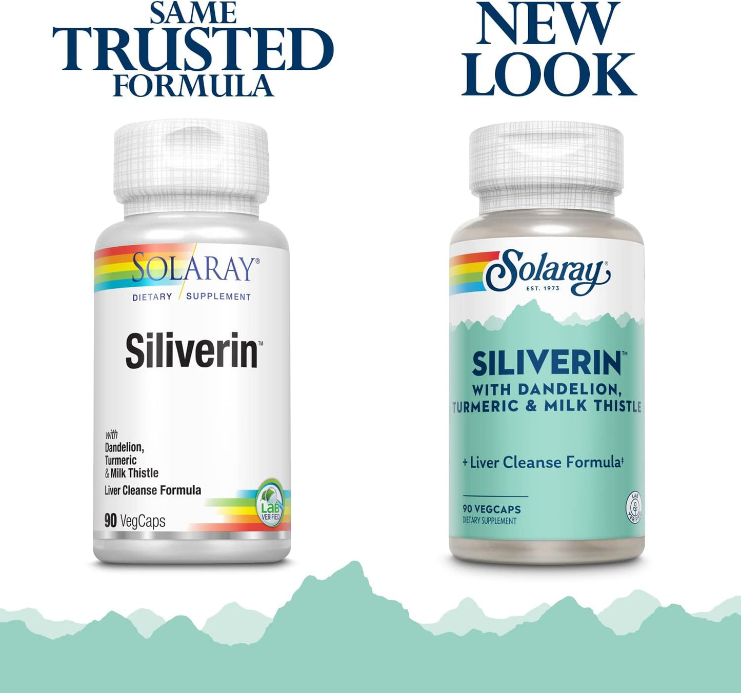 Solaray Siliverin 140mg Veg Capsules - 90 Count Bottle (Plastic)