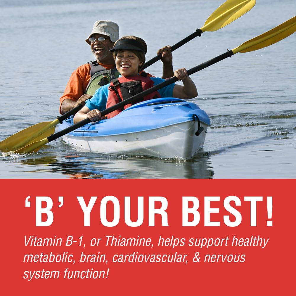 Solaray Vitamin B-1 100 mg Capsules for Energy, Skin, Brain, Heart, Nervous System - 100 VegCaps