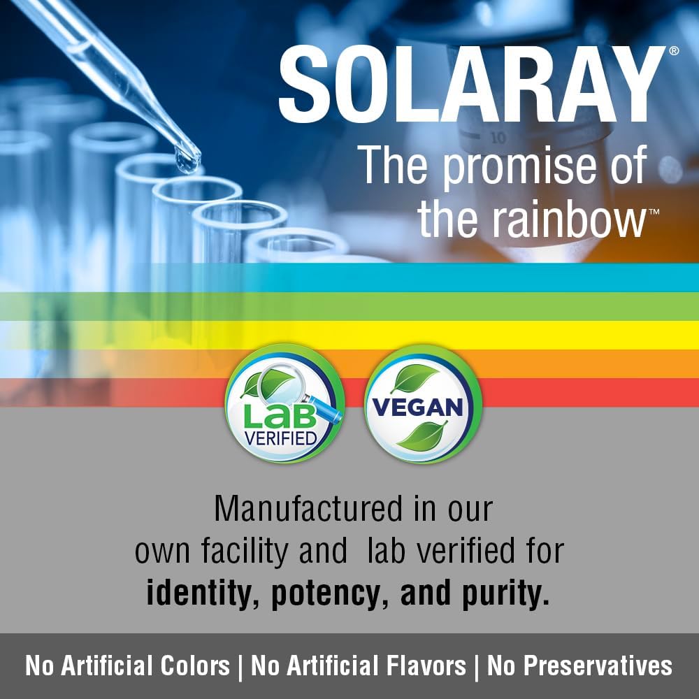 Solaray Vitamin B-Complex 250mg Chewables for Hair, Skin, Immune System & Metabolism | Natural Orange Flavor | Lab Verified - 50 Count