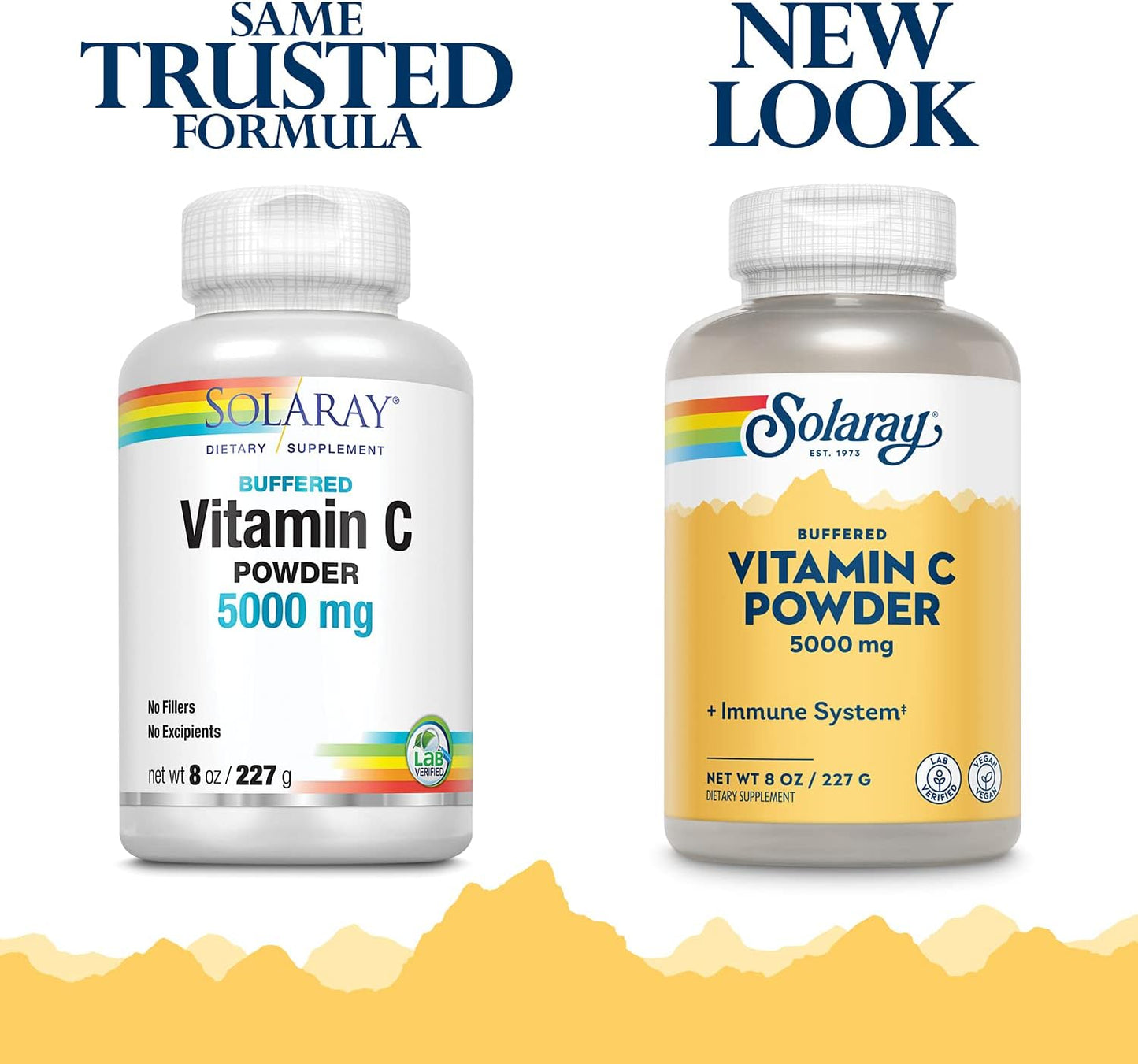 Solaray Vitamin C Crystalline Powder 5000mg | Buffered for Digestive Comfort | Supports Immune Health, Collagen Production & Antioxidant Defense | 8 oz Jar