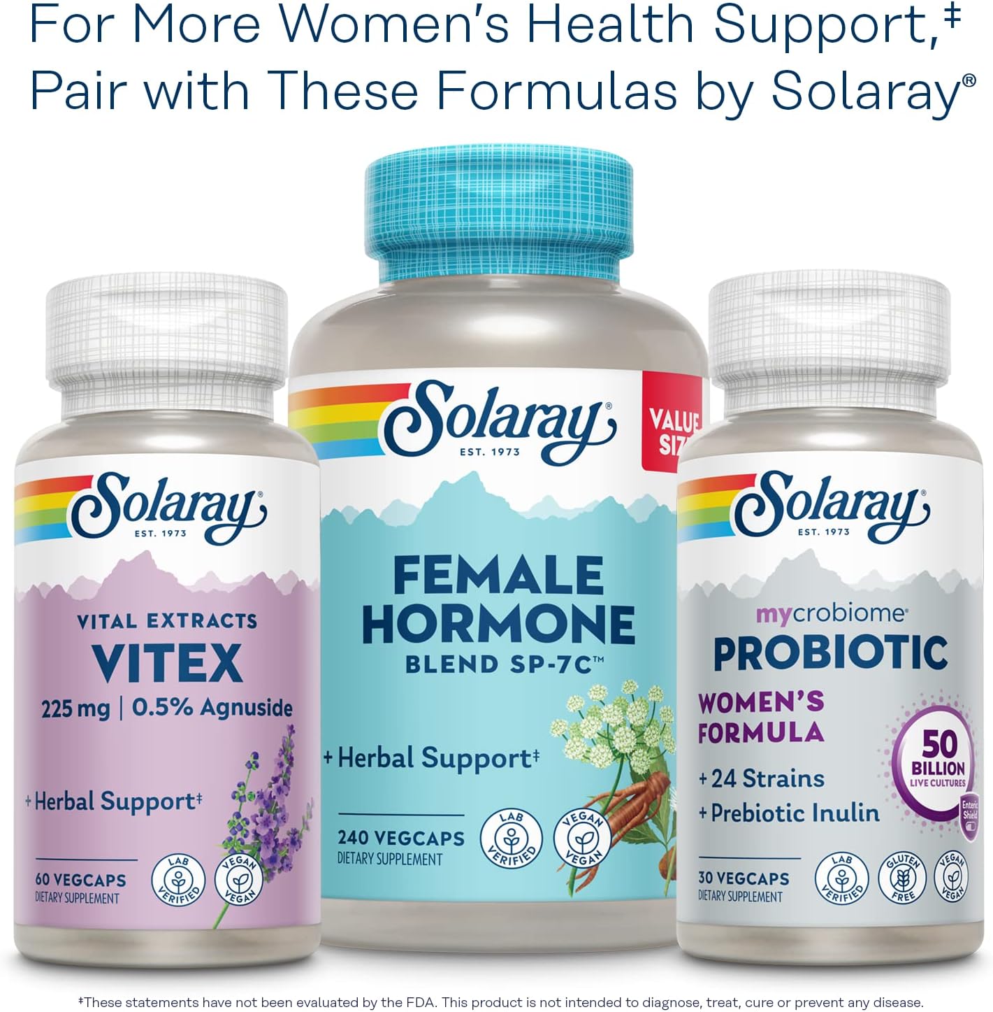 Solaray Yarrow 320mg VegCaps - Herbal Support for Appetite, Digestion, and Comfort - Lab Verified - 100 Servings