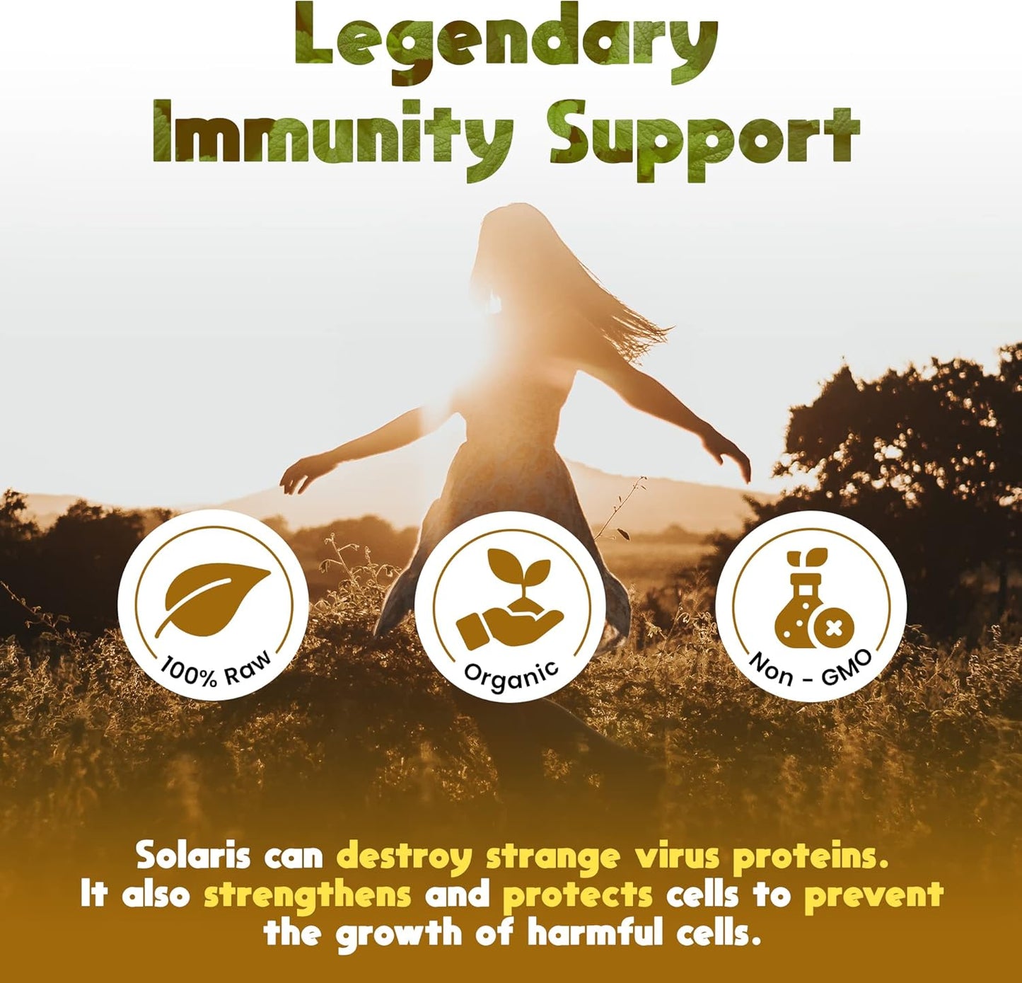 Solaris Immune Booster Oil Blend with Plant Based Eugenol - Raw Liquid Vitamins (15 ml)