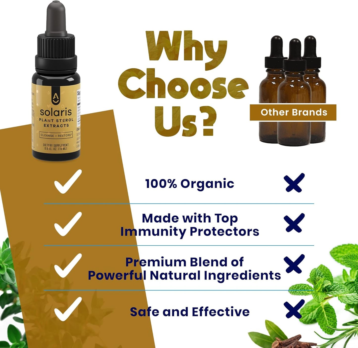 Solaris Immune Booster Oil Blend with Plant Based Eugenol - Raw Liquid Vitamins (15 ml)