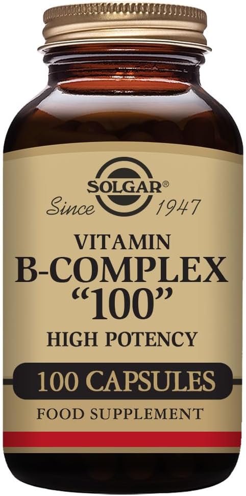Solgar B-Complex 100 Tablets - Supports Energy Metabolism, Heart Health, Nervous System - Non-GMO, Vegan, Gluten Free