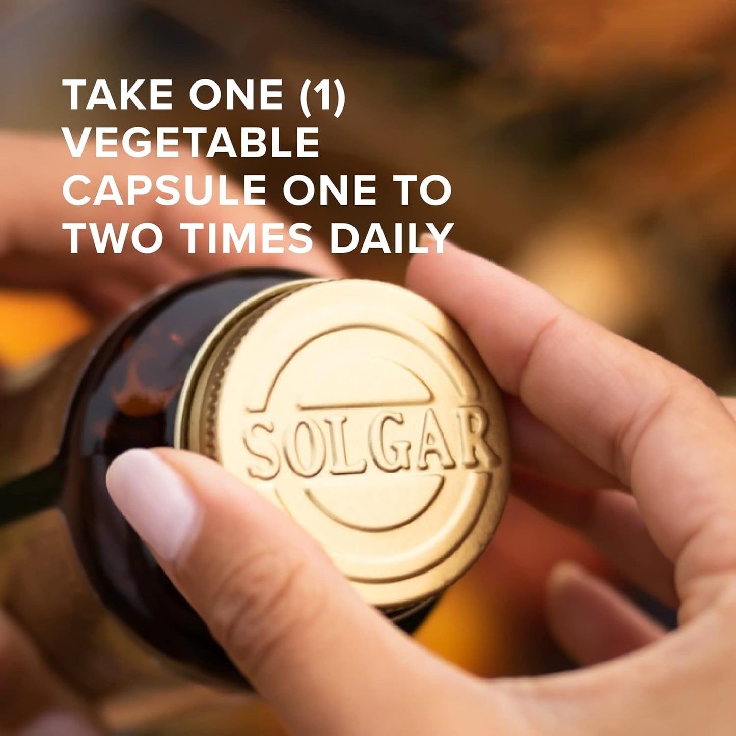 Solgar Biotin 1000 mcg Capsules - Vegan & Gluten-Free Hair, Skin, and Nail Support - 100 Servings