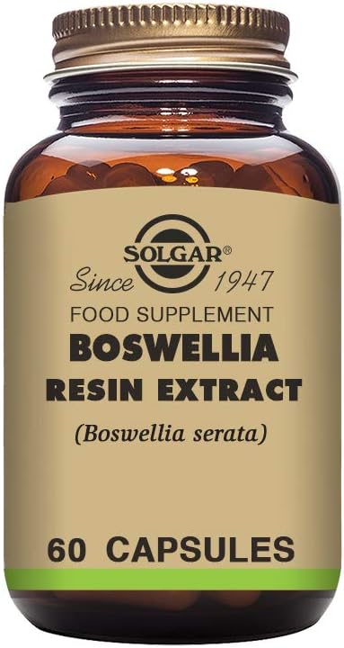 Solgar Boswellia Resin Extract Capsules - Joint Comfort & Digestive Health Support - Full Potency Formula - Non-GMO, Vegan, Gluten Free - 60 Servings