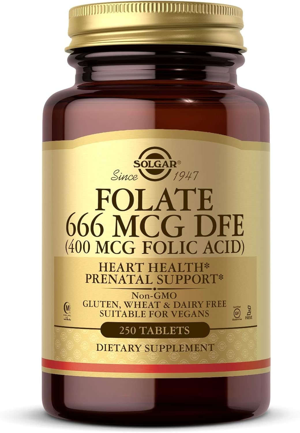 Solgar Folic Acid Supplement 400 mcg for Healthy Pregnancy and Cell Growth