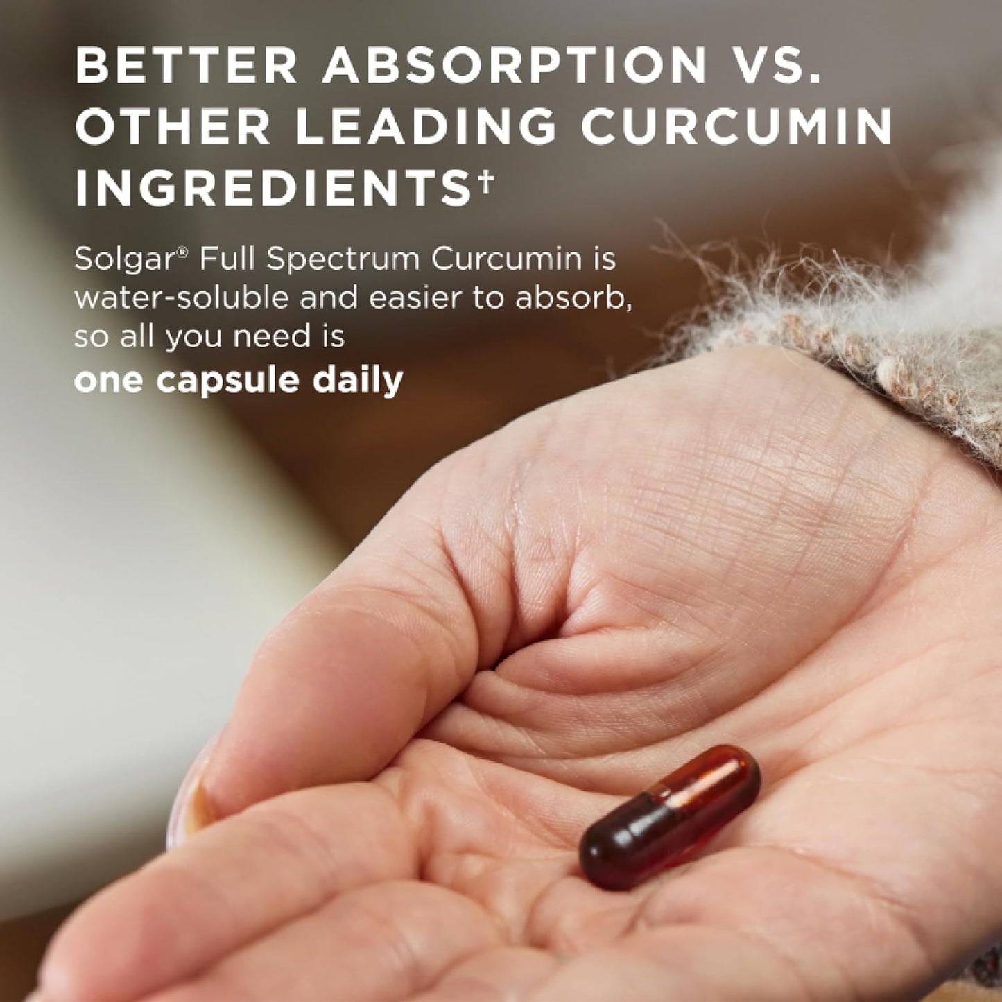 Solgar Full Spectrum Curcumin 90 LiCaps for Brain, Joint & Immune Health - Superior Absorption - Non-GMO, Vegan, Gluten Free, Dairy Free - 90 Servings
