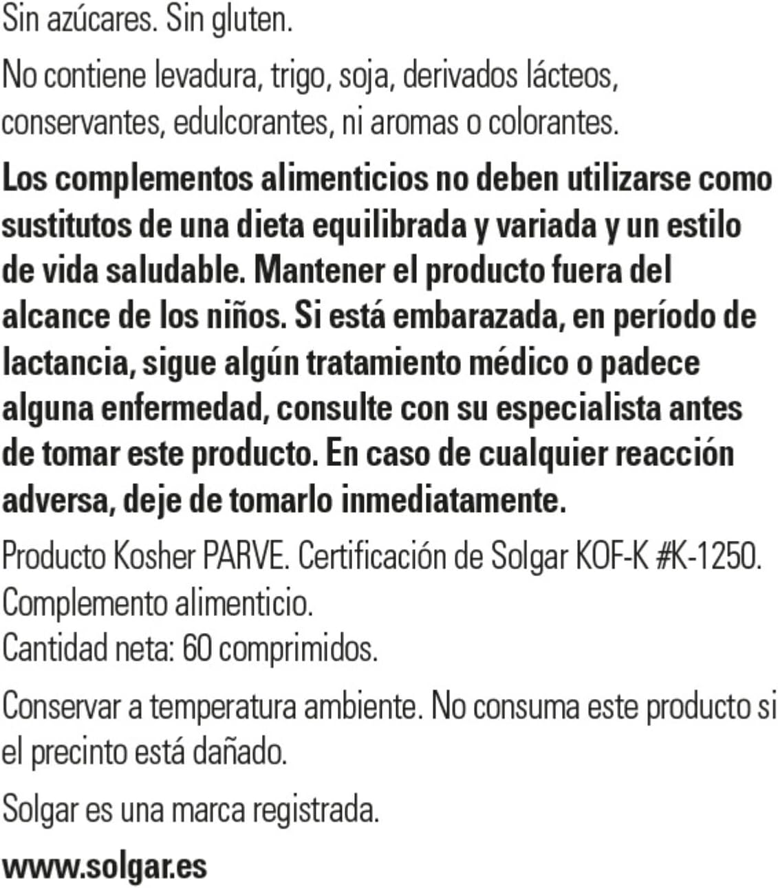 Solgar L-Glutamine 1000 mg Tablets - Supports GI & Brain Health - Non-GMO, Vegan, Gluten Free - 60 Tablets, 30 Servings