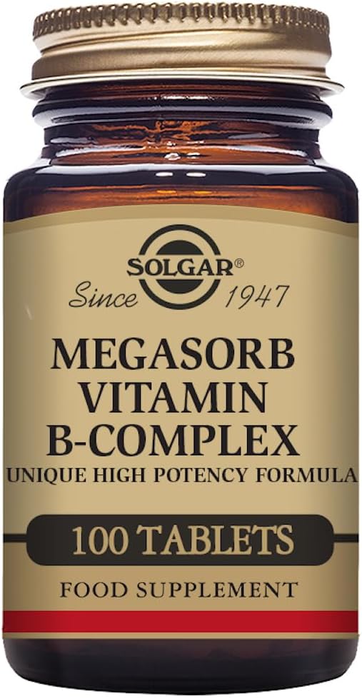 Solgar Megasorb B-Complex "50" - High Absorption Formula, 100 Tablets