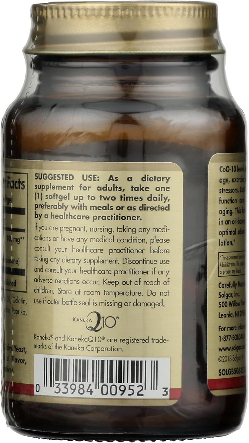 Solgar Megasorb CoQ-10 100 mg Softgels - Heart Health & Anti-Aging Support - Coenzyme Q10 Supplement - High Absorption - Non-GMO, Gluten & Dairy Free - 60 Servings - BoostGo Australia