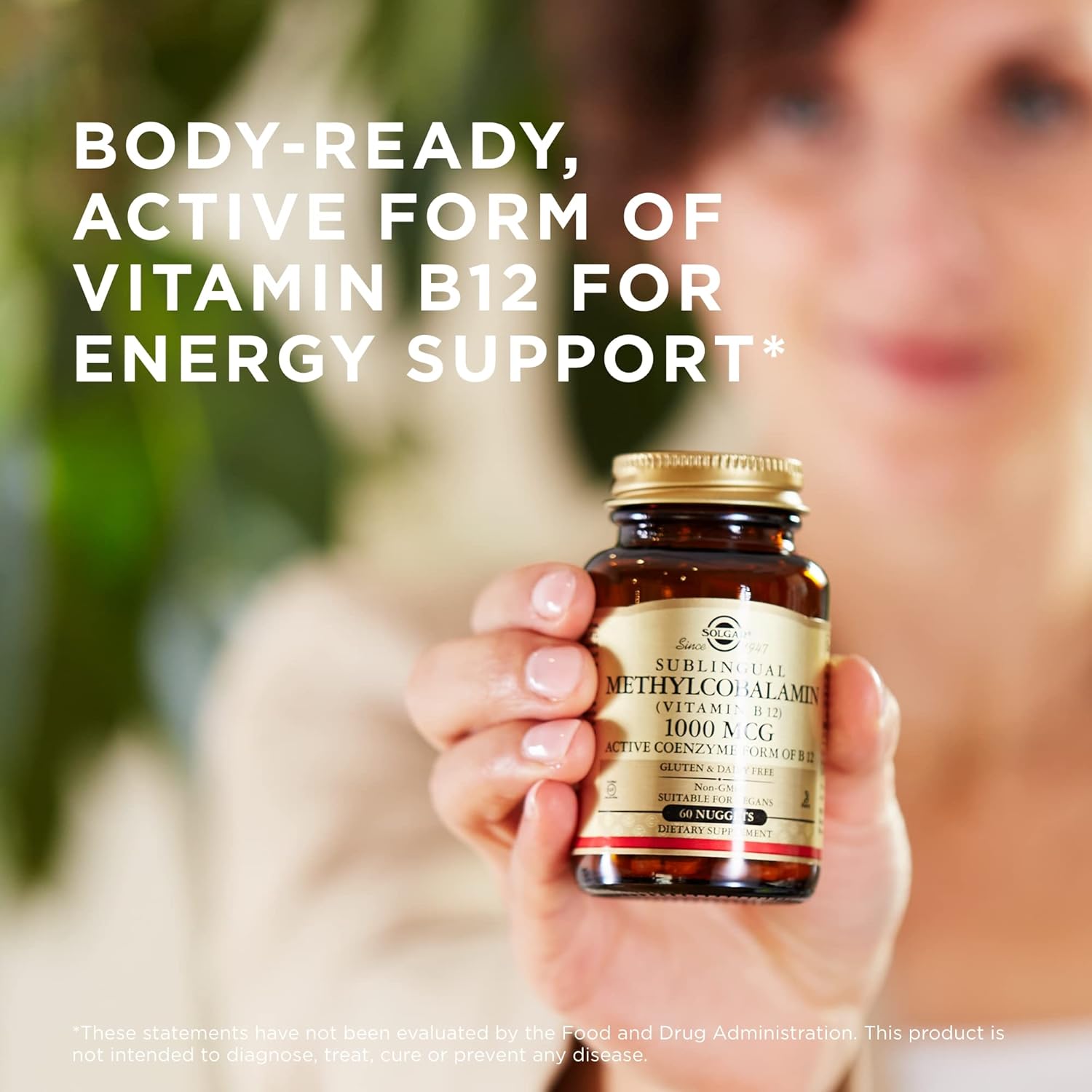 Solgar Methylcobalamin Nuggets 1000 mcg - 60 Count x 2 Packs - Energy Metabolism Support - Non-GMO, Vegan, Gluten Free, Dairy Free, Kosher - 120 Servings Total