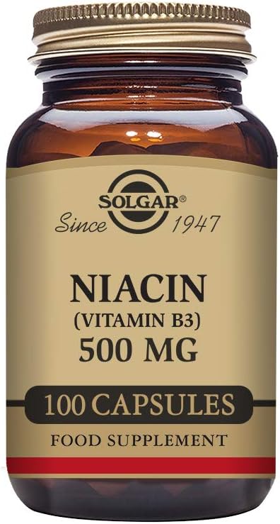 Solgar Niacin 500mg Dietary Supplement - 100 Tablets