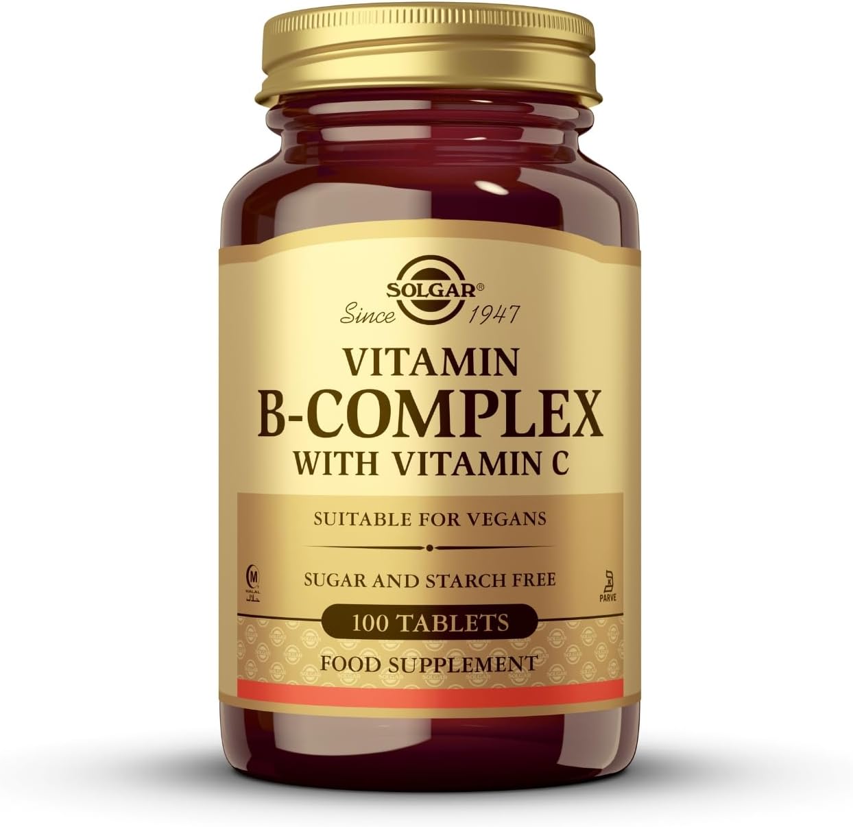 Solgar Stress Formula B-Complex with Vitamin C - 100 Tablets