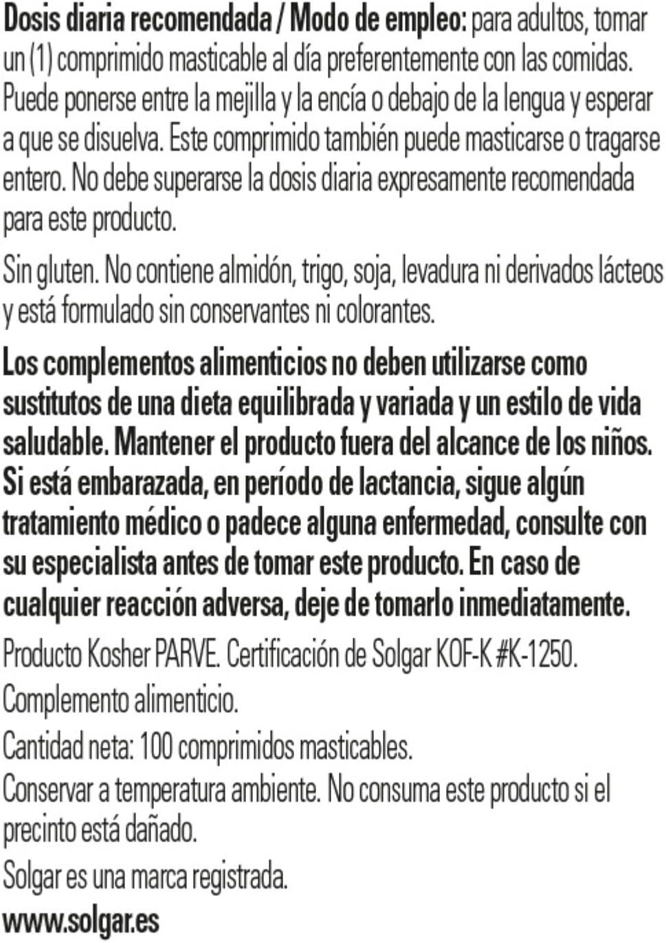 Solgar Vitamin B12 1000 mcg Nuggets for Energy, Healthy Nervous System, Cardiovascular Health - Non-GMO, Gluten Free, Kosher - 100 Servings