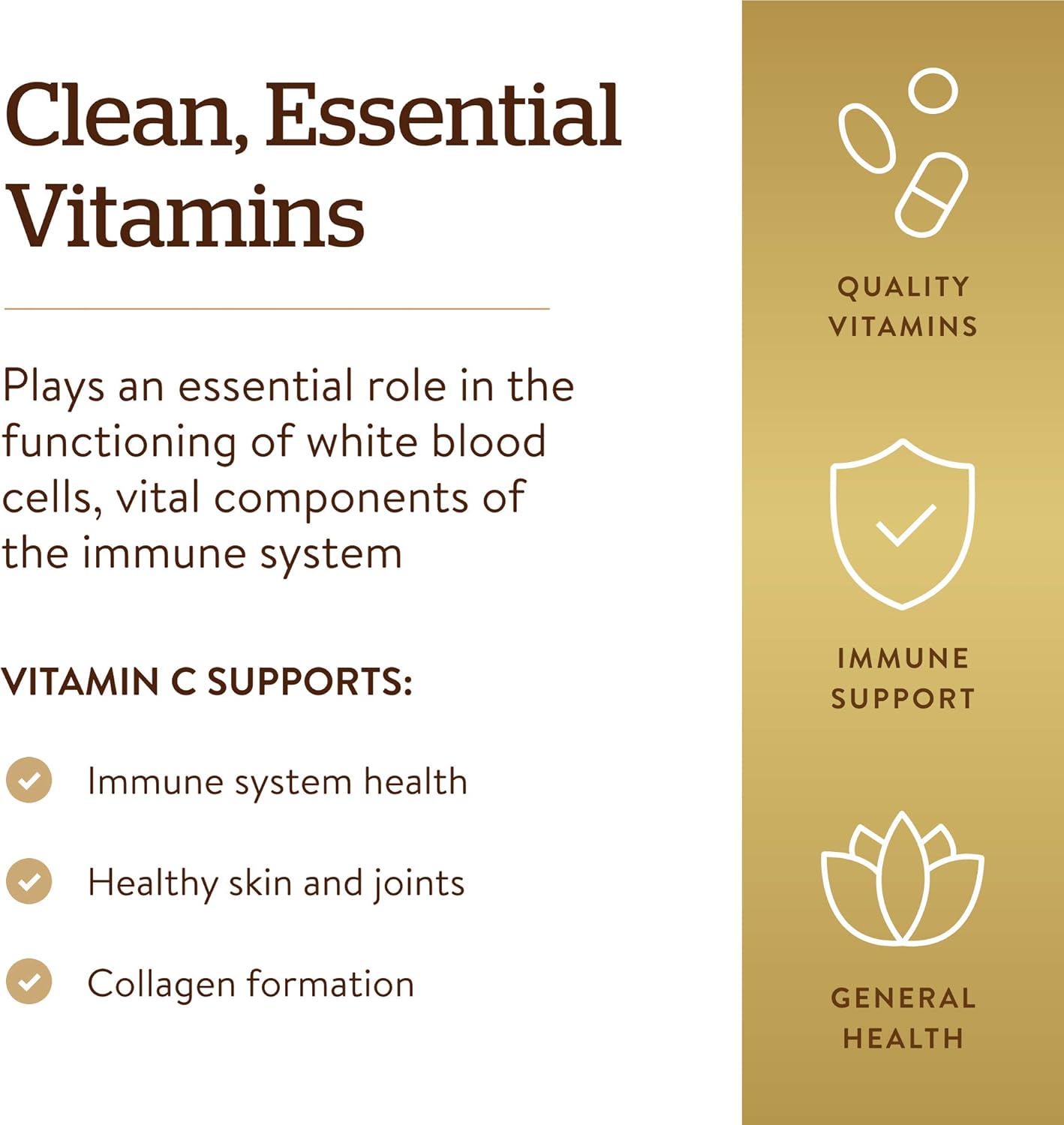Solgar Vitamin C 1000mg Tablets - Antioxidant & Immune Support for Skin & Joints - Bioflavonoids Supplement - Non-GMO, Vegan, Gluten Free - 90 Servings