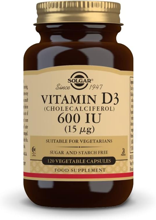 Solgar Vitamin D3 Capsules 15mcg (600IU) for Bone & Tooth Health - Immune Boost - Non-GMO, Gluten-Free, Dairy-Free - 120 Servings - BoostGo Australia
