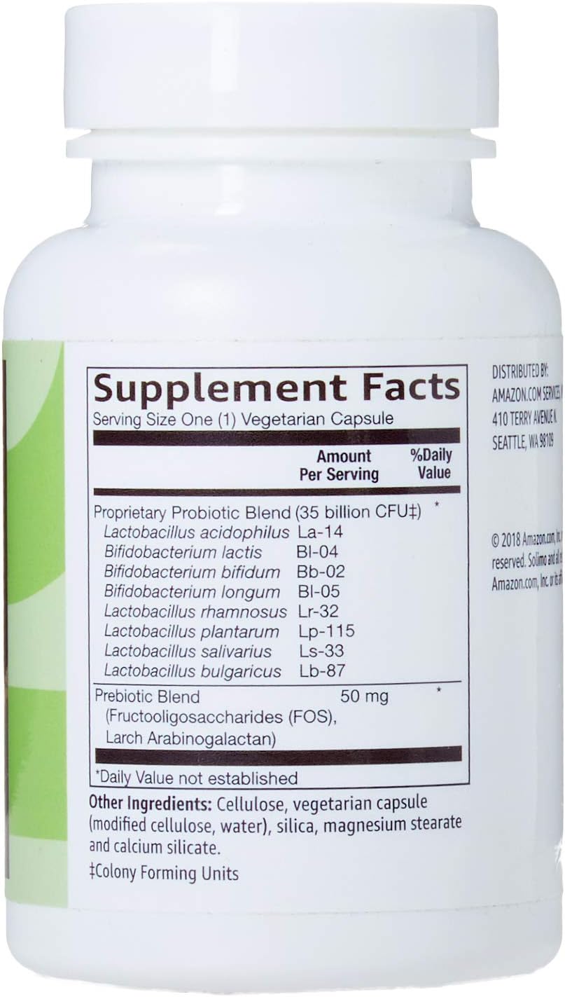 Solimo Digestive Health Probiotic Capsules - 35 Billion CFU & 5 Billion CFU - Vegetarian Formula for Healthy Digestion*