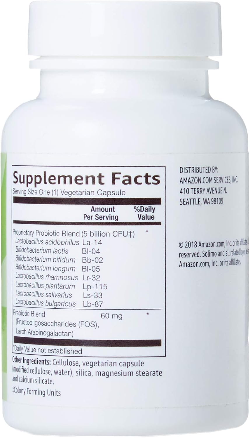 Solimo Digestive Health Probiotic Capsules - 35 Billion CFU & 5 Billion CFU - Vegetarian Formula for Healthy Digestion*