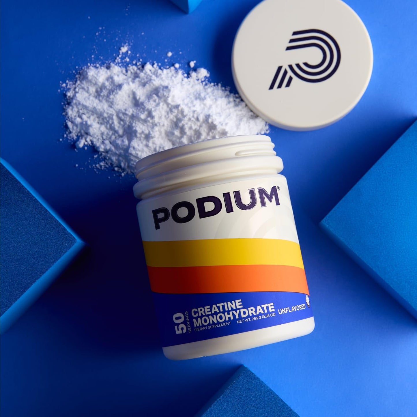Solos Podium Nutrition Creatine Monohydrate Supplement - 50 Servings, Unflavored for Athletic Performance Boost - BoostGo Australia