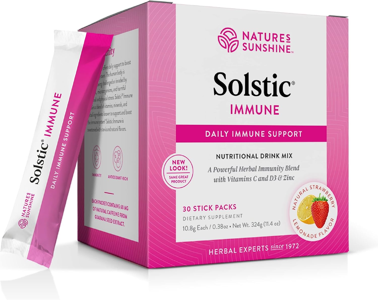 Solstic Immune by Nature's Sunshine - 30 Packs | Supports Immune Health with Antioxidant-Rich Vitamins and Berries