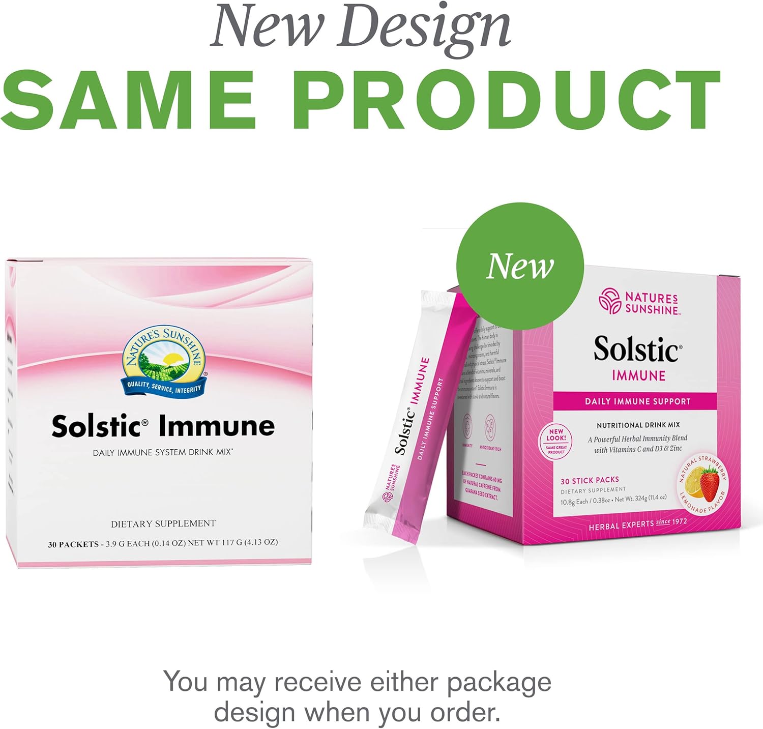Solstic Immune by Nature's Sunshine - 30 Packs | Supports Immune Health with Antioxidant-Rich Vitamins and Berries