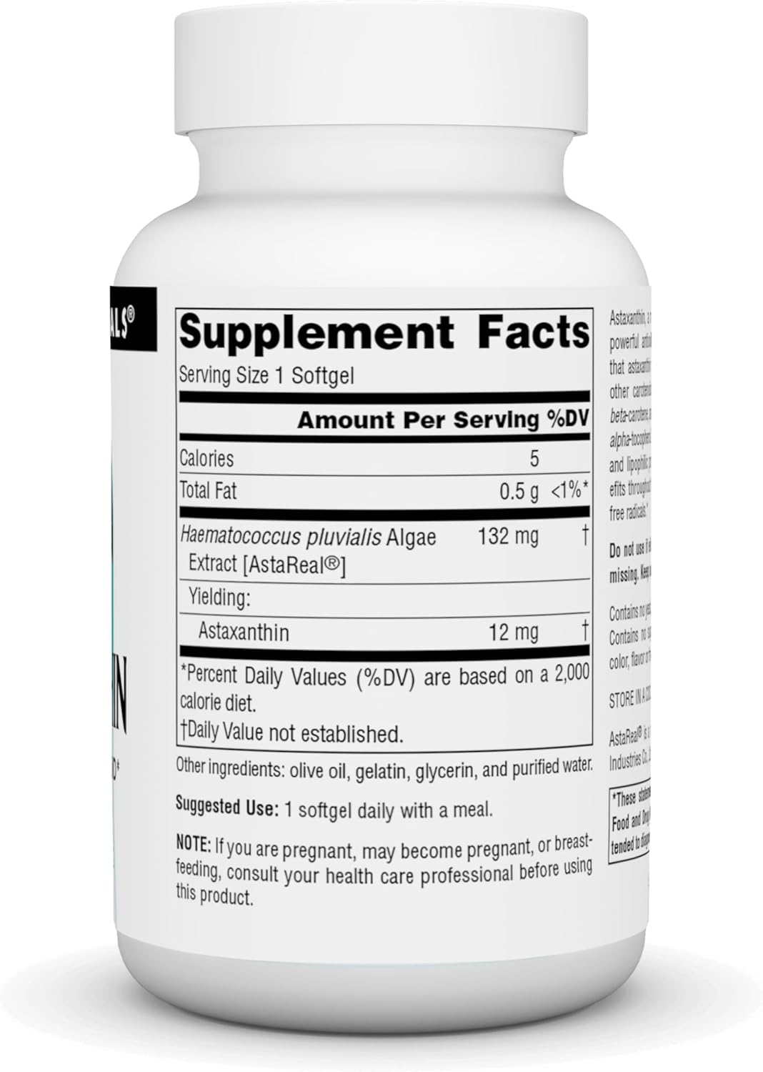 Source Naturals Astaxanthin 12mg - 90 Softgels for Antioxidant Support