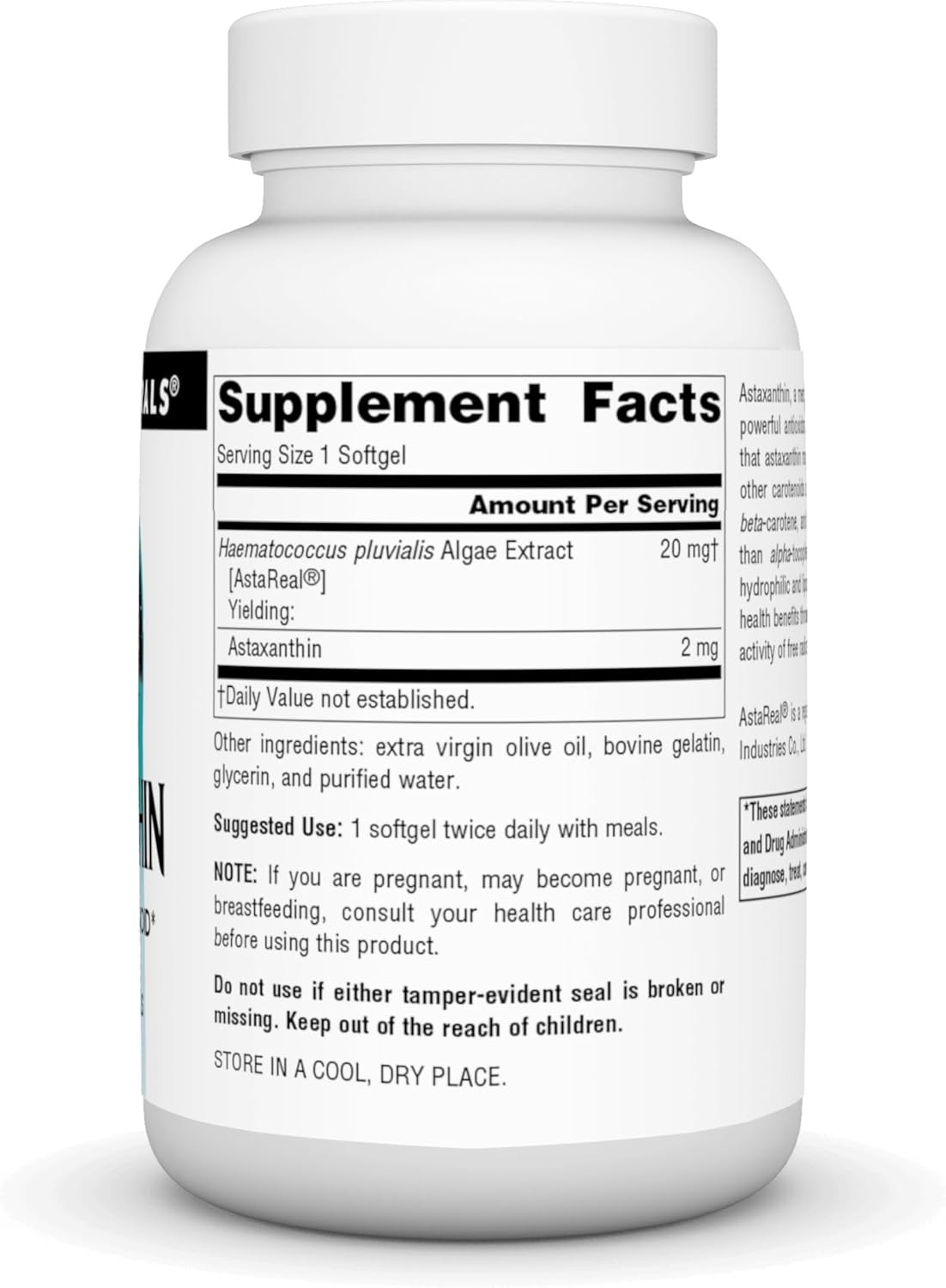 Source Naturals Astaxanthin Softgels - 2mg Antioxidant Carotenoid, 120 Count