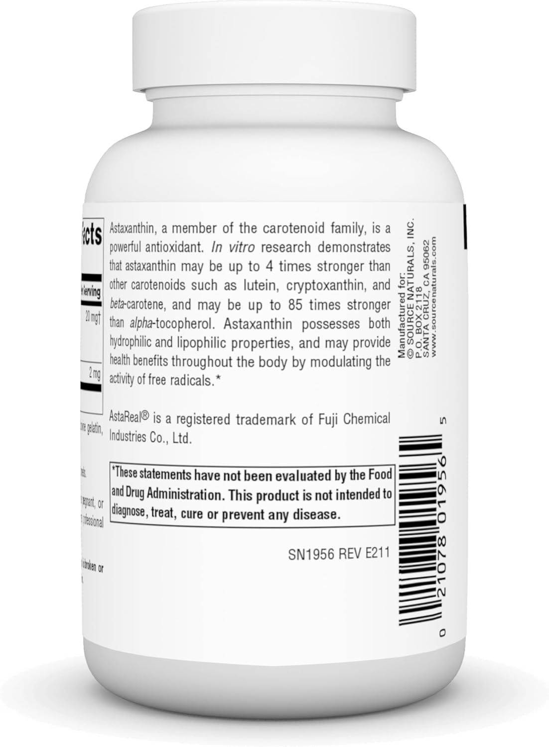 Source Naturals Astaxanthin Softgels - 2mg Antioxidant Carotenoid, 120 Count