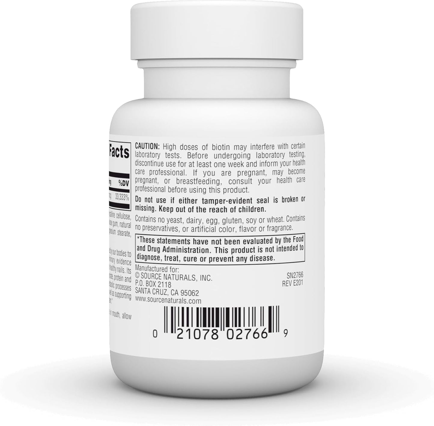 Source Naturals Biotin Fast Melt Tablets for Hair, Skin, and Nails Support - 10,000 mcg, 60 Tablets