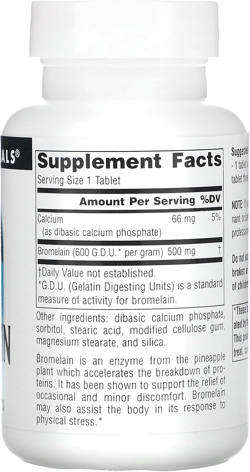 Source Naturals Bromelain Supplement - 500 mg, 120 Tablets