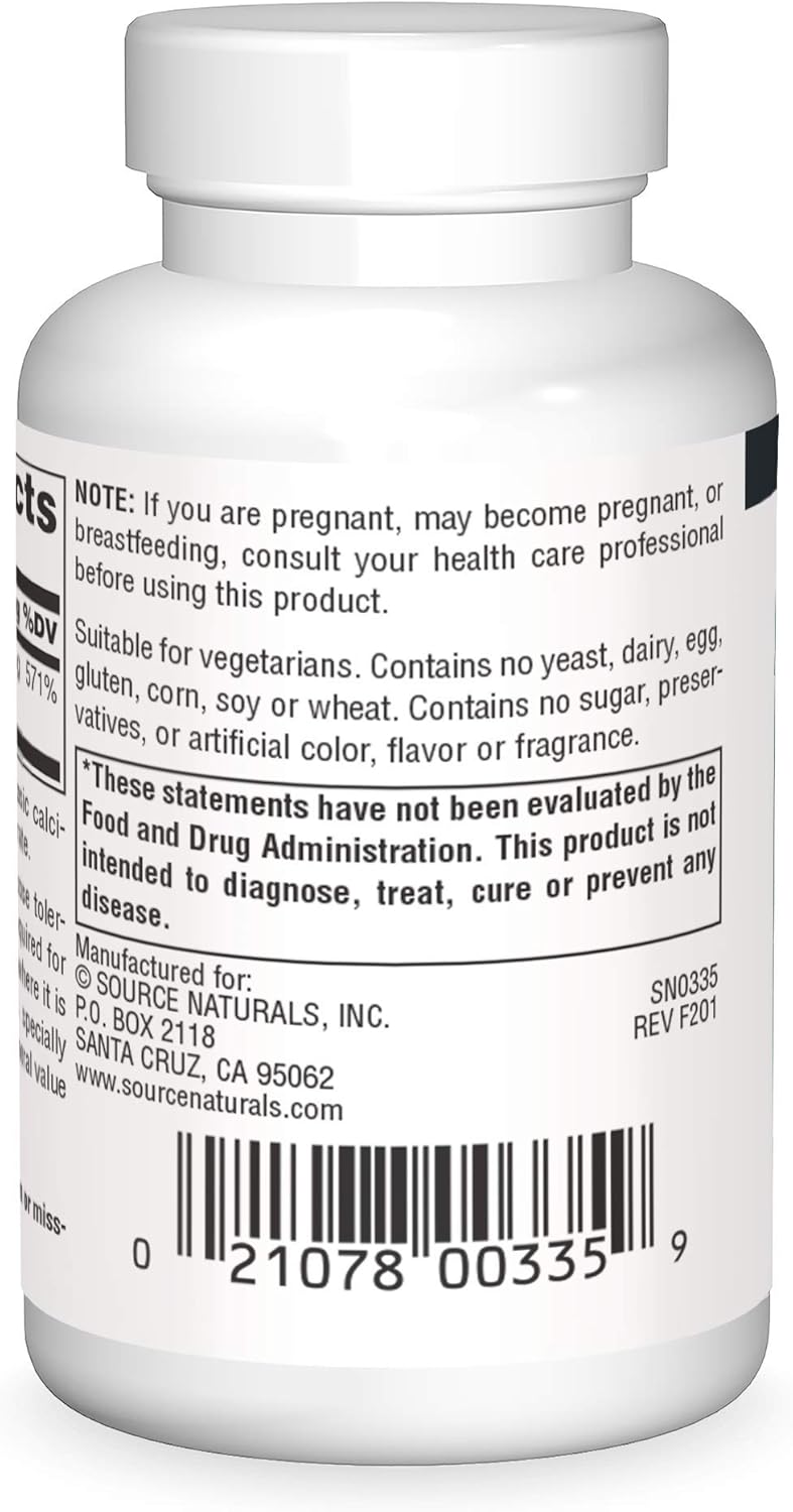 Source Naturals Chromium Chelate 200mcg - 100 Tablets for Blood Sugar Support