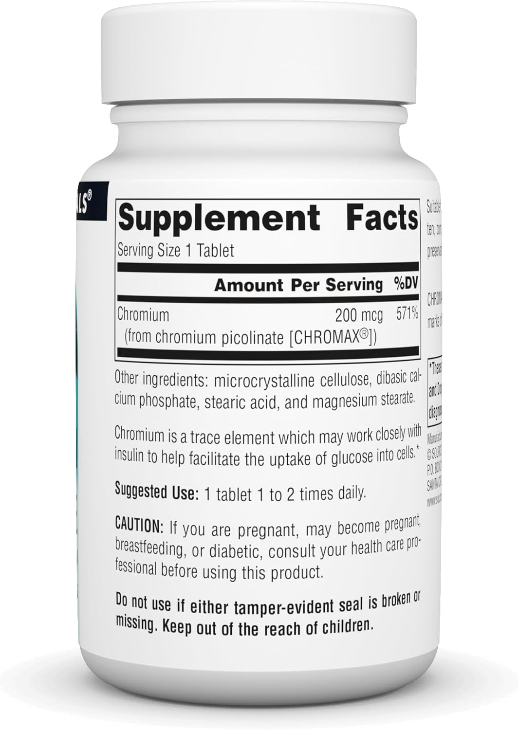 Source Naturals Chromium Picolinate - High Potency 200 Mcg Supplement, 240 Tablets for Blood Sugar Support