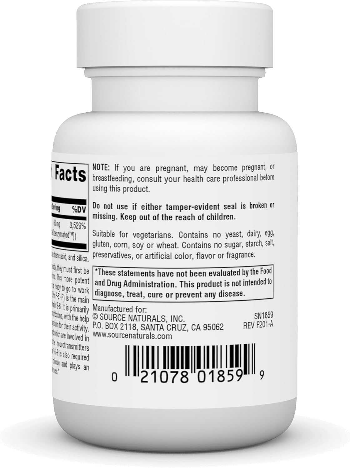 Source Naturals Coenzymated B-6 100 mg Tablets for Healthy Nervous System Support