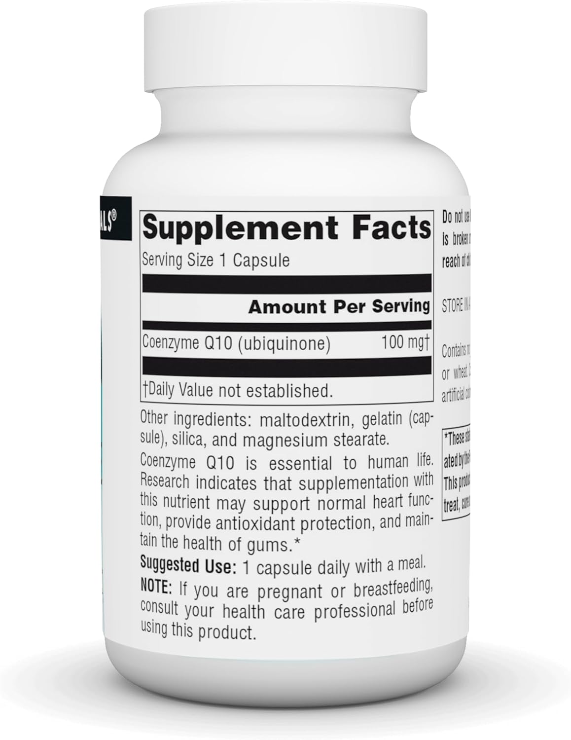 Source Naturals Coenzyme Q10 100mg Capsules - Antioxidant Support for Heart, Brain, Immunity, Liver - 90 Count