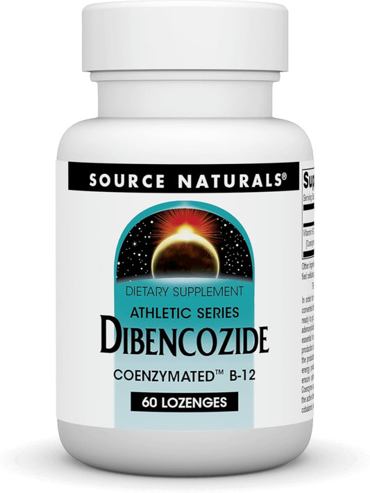 Source Naturals Dibencozide Athletic Series B-12 Coenzymated Supplement - 60 Quick Dissolving Lozenges